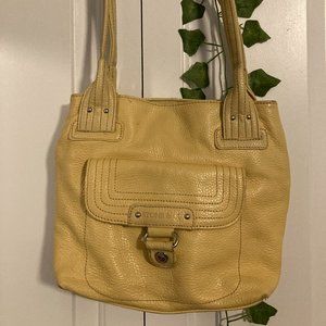 Light Yellow Leather Purse